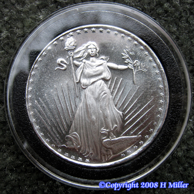 1 oz .999 Fine Silver Bullion Medallion NEW Augustus St-Gaudens