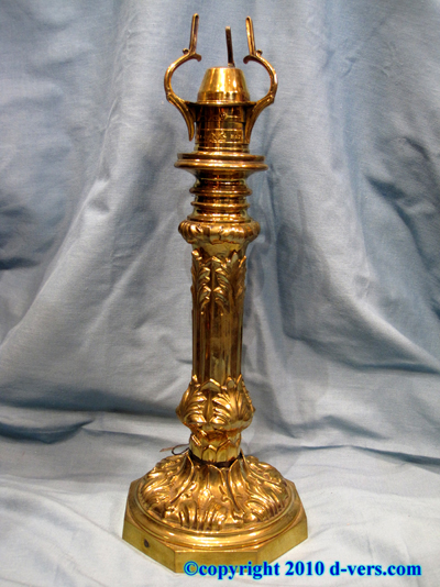 Brass Oil Lamp English 19th Century Separates