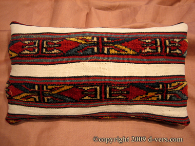 SHAHSAVAN Rug Remnant Pillow Caucasus 1800s Hand Made