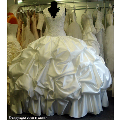 OKSANA REMI Haute Couture Bridal Wedding Mystique Satin Lace