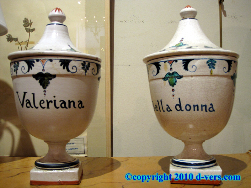 Pair of Apothecary Covered Jars 