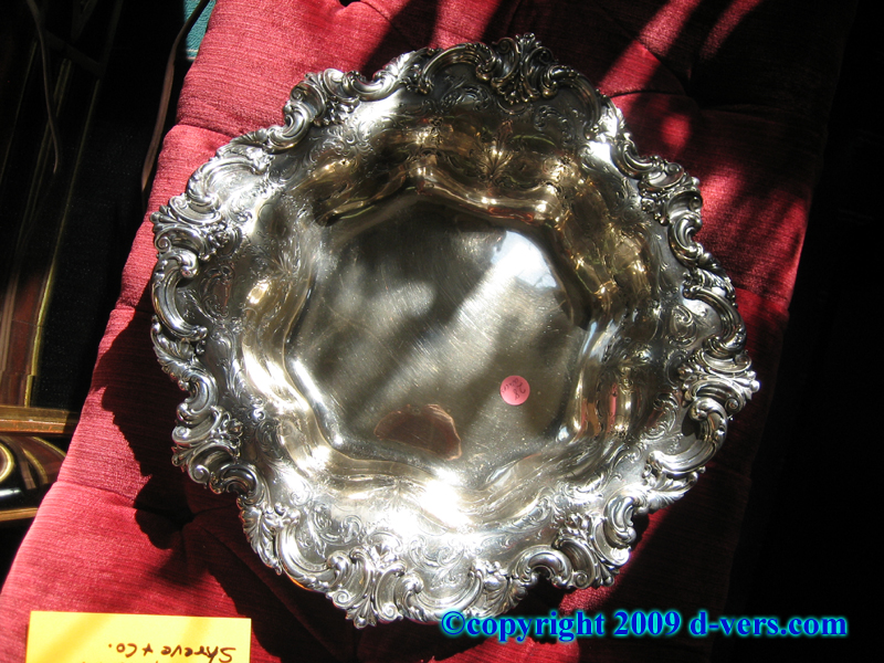 Art Nouveau sterling silver serving dish by Shreve & Co. 