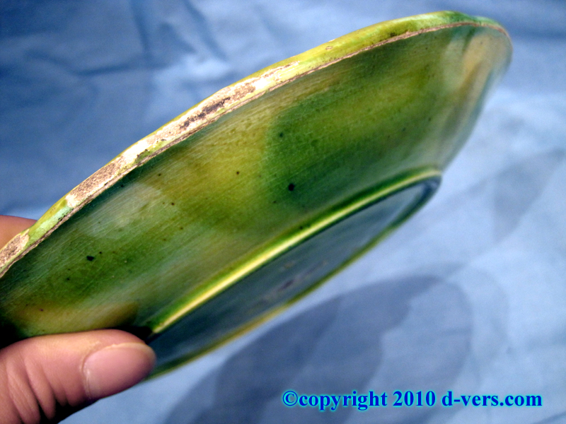  19th Century Begonia Leaf Plate by Majolica