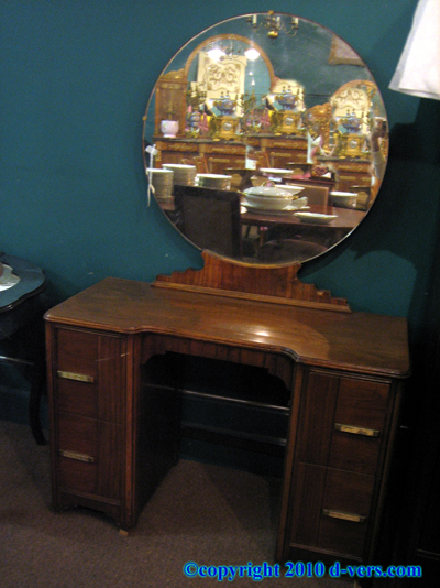 Art Deco Vanity Table with Mirror 20th Century