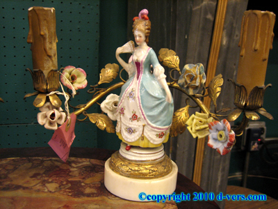 Porcelain Figural Candelabra 2-Light French 19th Century