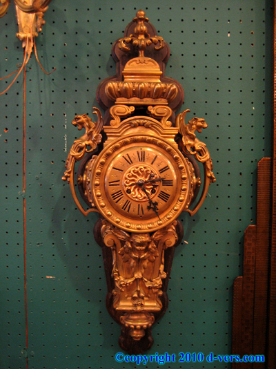 Louis XVI Wall Clock Gilded Ormolu French 19th Century