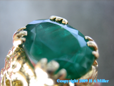 18K Gold 9.67 ct Emerald Gentleman's Ring Dragon Motif Custom