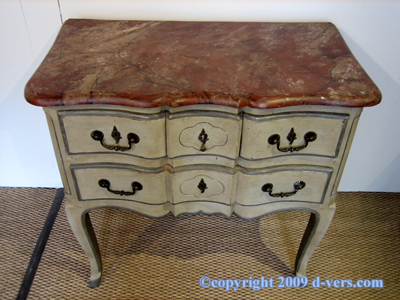 Rococo Louis XV Chest 3 Drawer French 20th Century