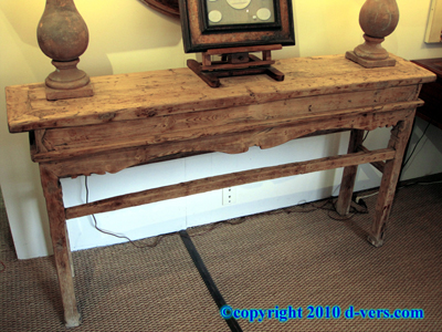 Chinese Altar Table Elm Wood 19th Century Hand Carved